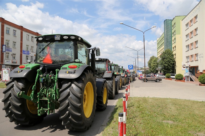 Zdjęcia archiwalne. Protest rolników z woj. podlaskiego.