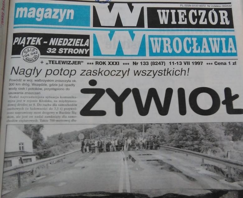 Powódź we Wrocławiu: Tak było 11 lipca 1997 r. [ZDJĘCIA]