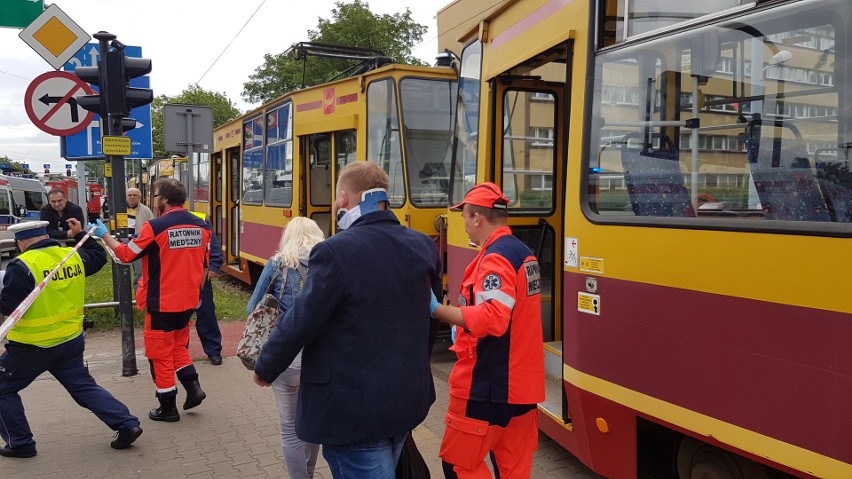 Wypadek na Limanowskiego. Ranni w zderzeniu tramwajów