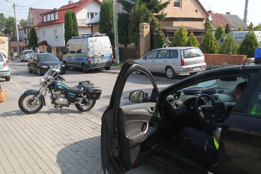 Zderzenie z motocyklistą w Kielcach