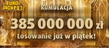Wyniki Eurojackpot Lotto 29.06. Kumulacja 385 MLN ZŁ Rekordowe losowanie Eurojackpot 29.06