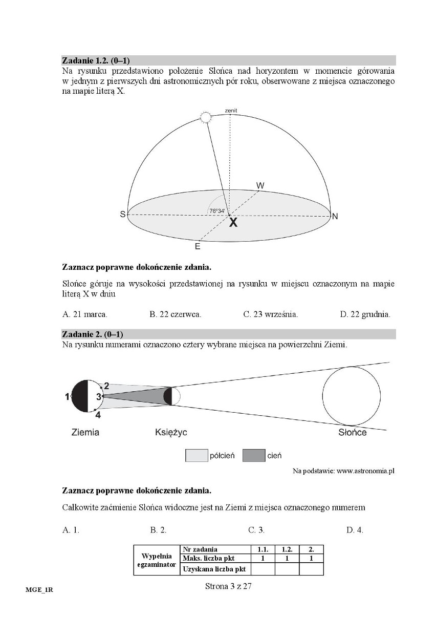 Matura 2017. GEOGRAFIA - ODPOWIEDZI, arkusz CKE