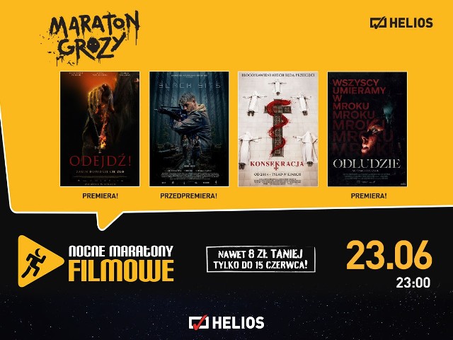 Filmowy Maraton Grozy w bydgoskim kinie Helios już w piątek, 23 czerwca 2023.