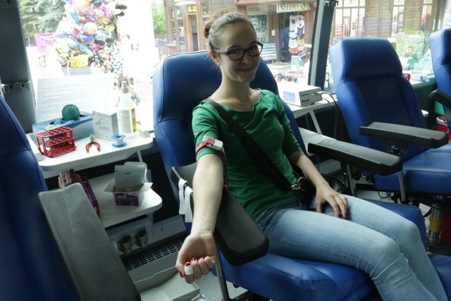 Paulina Bukowska z Zakopanego była jedną z pierwszych która zdecydowała się upuścić sobie krwi