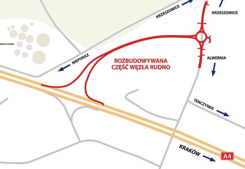 Nowy zjazd z autostrady A4 pod Krakowem już gotowy. Wkrótce kolejne?