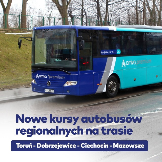 Zostały uruchomione nowe połączenia autobusowe w powiecie golubsko-dobrzyńskim. Łączą one gminę Ciechocin z Toruniem.