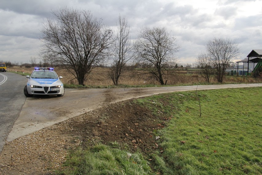 Śmiertelny wypadek w Oświęcimiu. Rozbił się na samotnym drzewie 