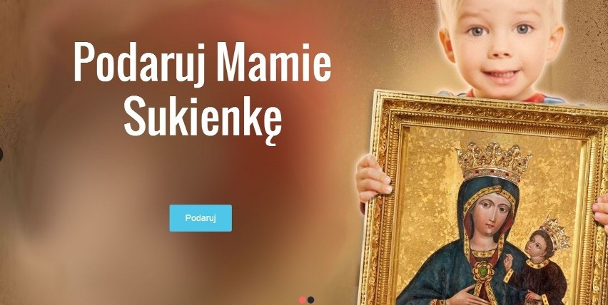 Strona tytułowa serwisu podarujmamiesukienke.pl