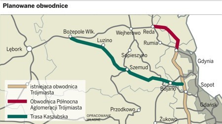 Obwodnica Północna Aglomeracji Trójmiasta: Radni Gdyni znaleźli błędy w projekcie