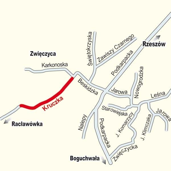 Gdzie jest ulica im. Władysława Kruczka.