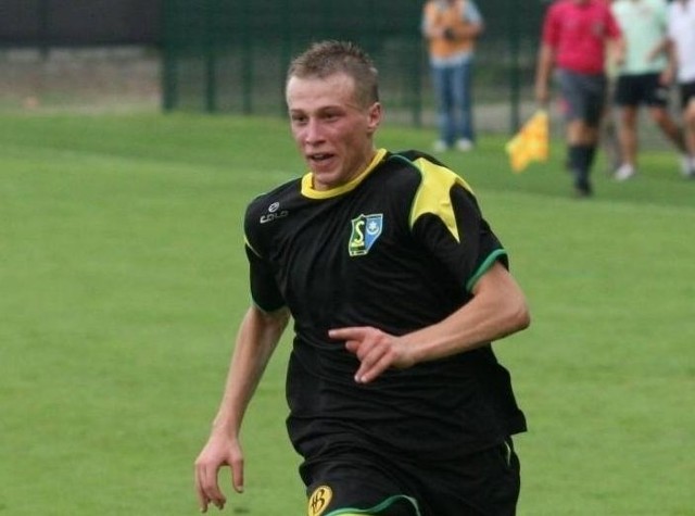 Paweł Bażant w barwach Siarki w 2011 roku.