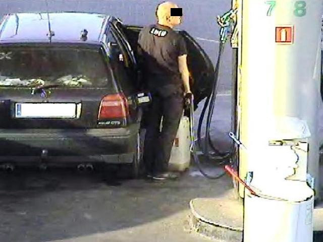 Złodziei paliwa wielokrotnie rejestrowały kamery monitoringu stacji benzynowych.