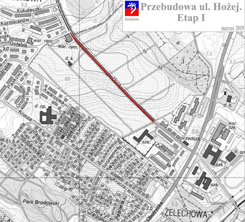 Czas start. Ważny fragment ulicy Hożej w Szczecinie w remoncie. Ma być gotowy za 16 miesięcy [ZDJĘCIA]