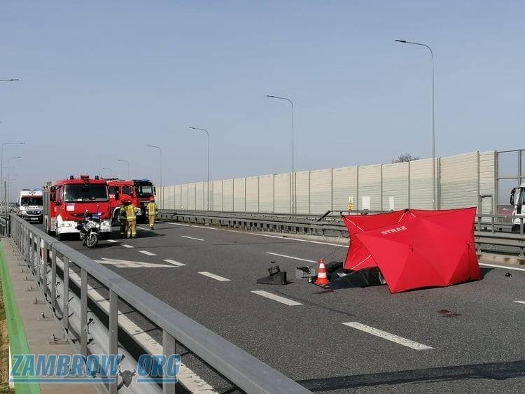 Śmiertelny wypadek motocyklisty na S8. Policja szuka...