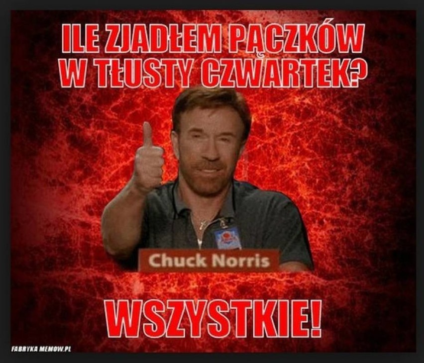 Tłusty Czwartek: Chuck Norris zjadł już wszystkie pączki [MEMY]