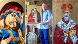 Marek Sawczuk, artysta z Beskidu Niskiego, pisze piękne ikony. Wystawę jego prac prezentuje Muzeum - Pałac w Dukli