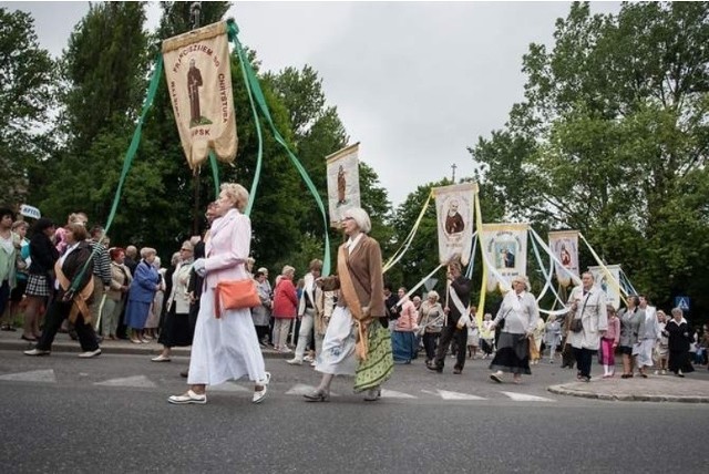 Procesja Bożego Ciała w Słupsku.