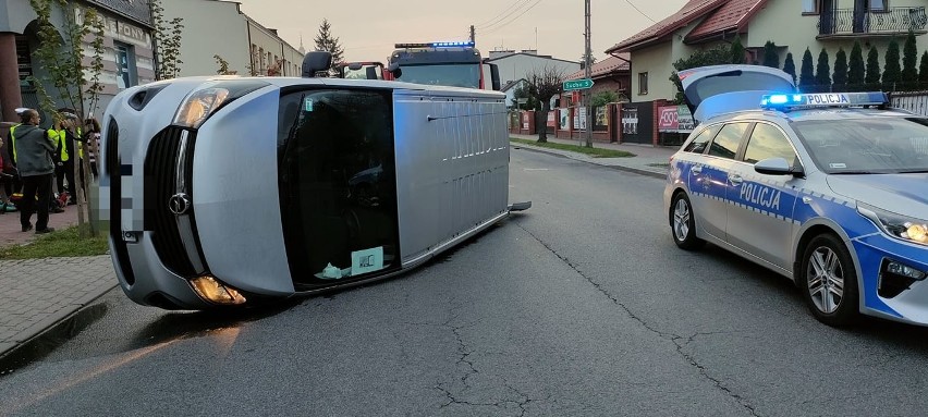 W zdarzeniu drogowym w Białobrzegach nikt nie ucierpiał.