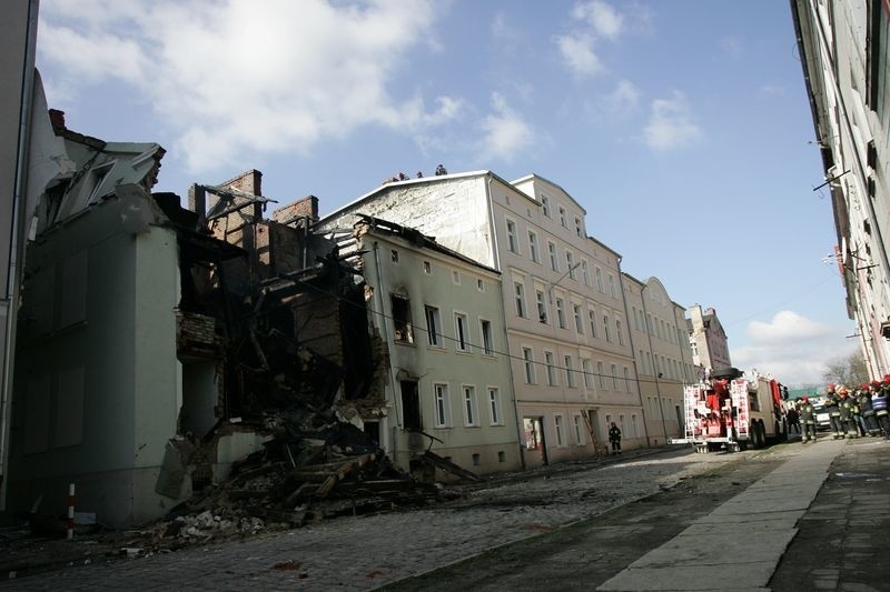 Akcja ratunkowa przy ul. Krasińskiego 14 w Słupsku