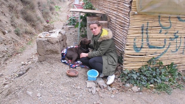 Marta Keck z psem z przełęczy Tizi-n-Tichka, po którego wróciła do Maroka