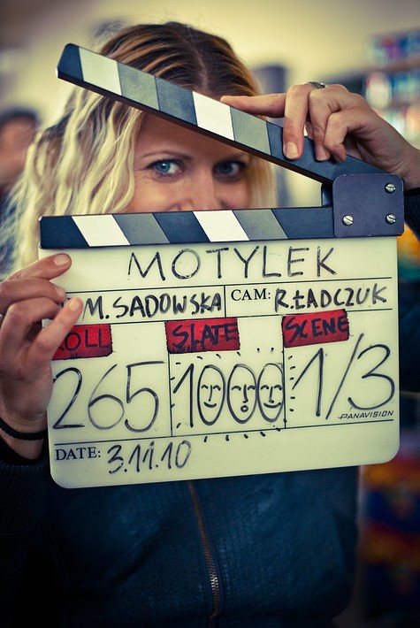 Maria Sadowska na planie filmu "Dzień kobiet" (fot. AplusC)AplusC, materiały prasowe (Kino Świat)
