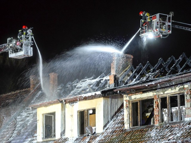 Pożar na terenie Gedanii w gdańskim Wrzeszczu 11.04.2020