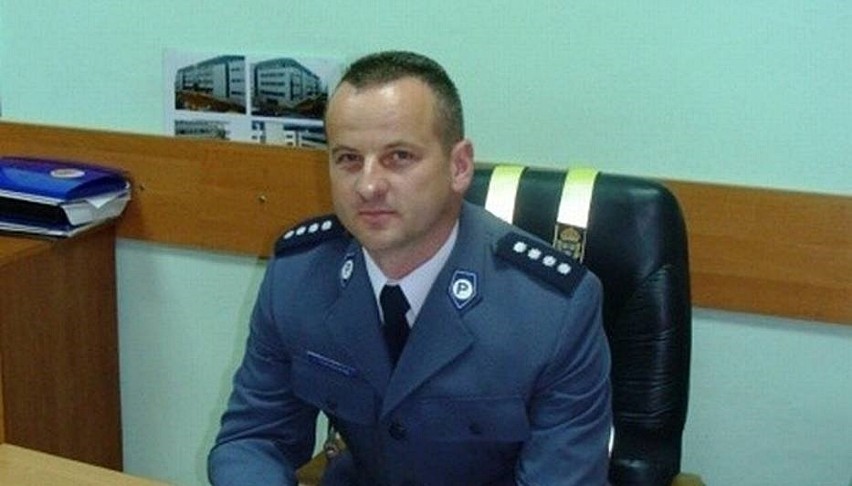 Jarosław Tokarczyk, komendant miejski policji w Nowym Sączu...