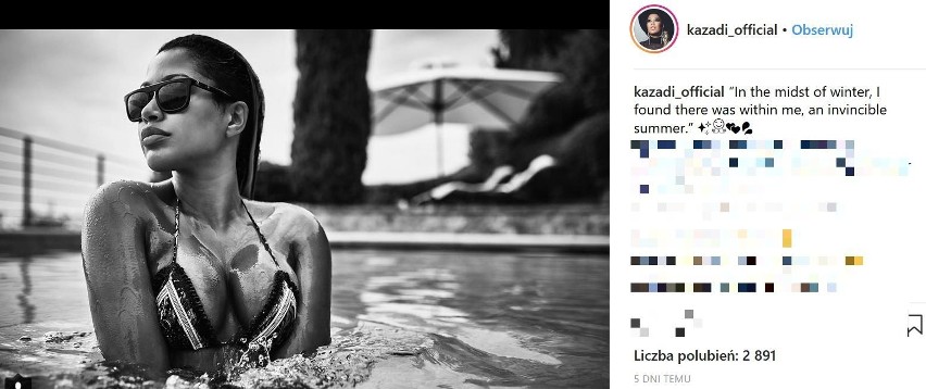 Patricia Kazadi w seksownym bikini! Gwiazda ma się czym pochwalić [zdjęcia]