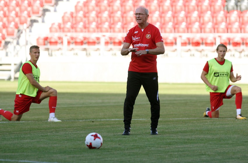 Franciszek Smuda poprowadził trening Widzewa [ZDJĘCIA]