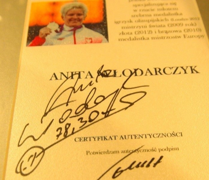 Autograf Anity Włodarczyk - srebrnej medalistki olimpijskiej...