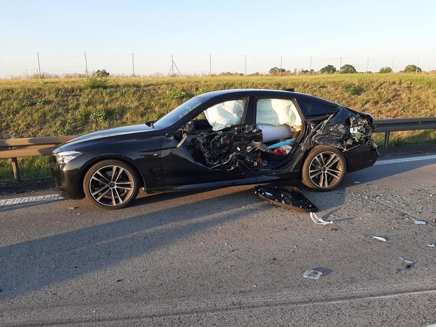 Wypadek aż siedmiu samochodów na autostradzie A4 (ZDJĘCIA)