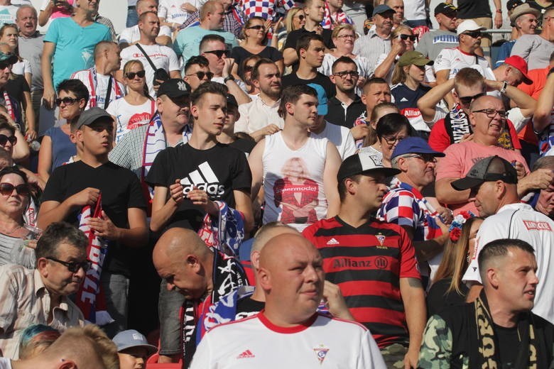 26.07.2019. Kibice na meczu Górnik Zabrze - Zagłębie Lubin....