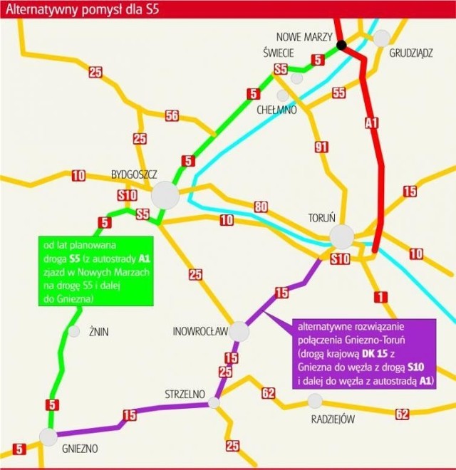 Zamiast S5 chcą rozbudowy DK15