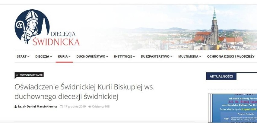 Ksiądz podejrzewany o pedofilię - zawiadomienie złożyła...