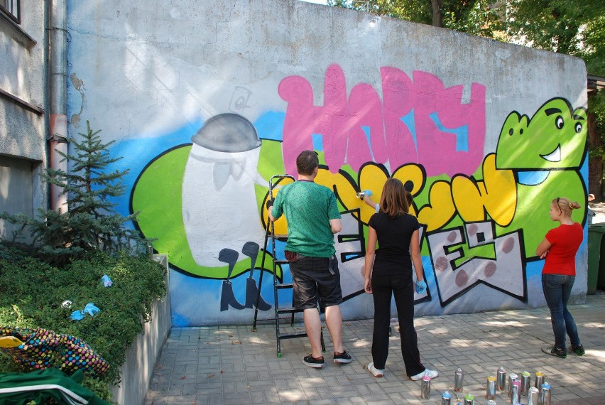 Warsztaty graffiti w AOIA w Łodzi [ZDJĘCIA]