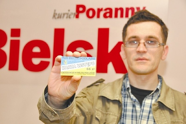 Roman Koroluk, zdobywca drugiego miejsca za hasło, które brzmi: Tur &#8211; na imię mam Bielsk.