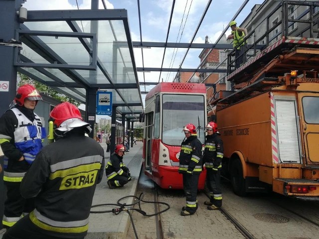 Tramwaj linii 19 jadący z Bytomia - Stroszka na pl. Wolności około godz. 10 zapalił się na przystanku na rynku w Katowicach. Prawdopodobnie doszło do zwarcia instalacji elektrycznej w klimatyzacji. Początkowo motorniczy samodzielnie próbował ugasić ogień, jednak konieczna okazała się interwencja straży pożarnej. Na miejsce wysłano trzy zastępy, które dopiero uporały się z pożarem.