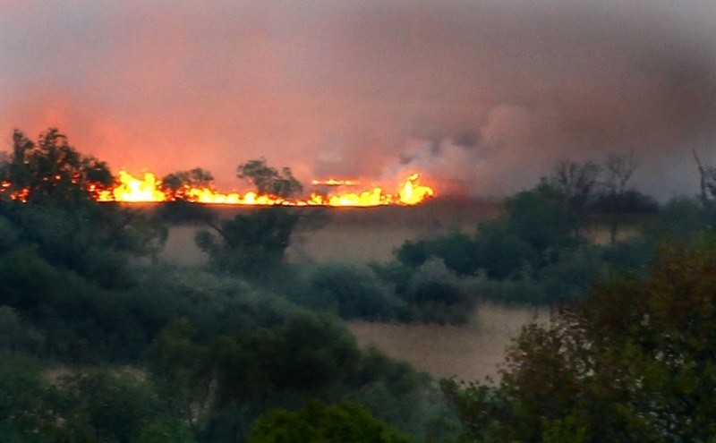 Kłęby dymu nad autostradą. Ogromny pożar na wyspie