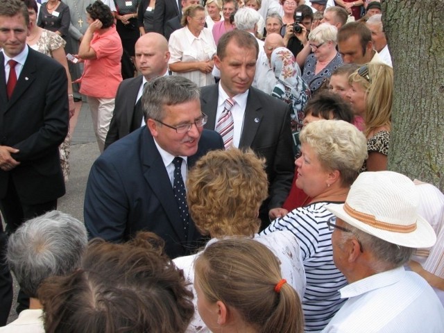 Bronisław Komorowski, prezydent Polski dziękował mieszkańcom za poparcie w wyborach prezydenckich