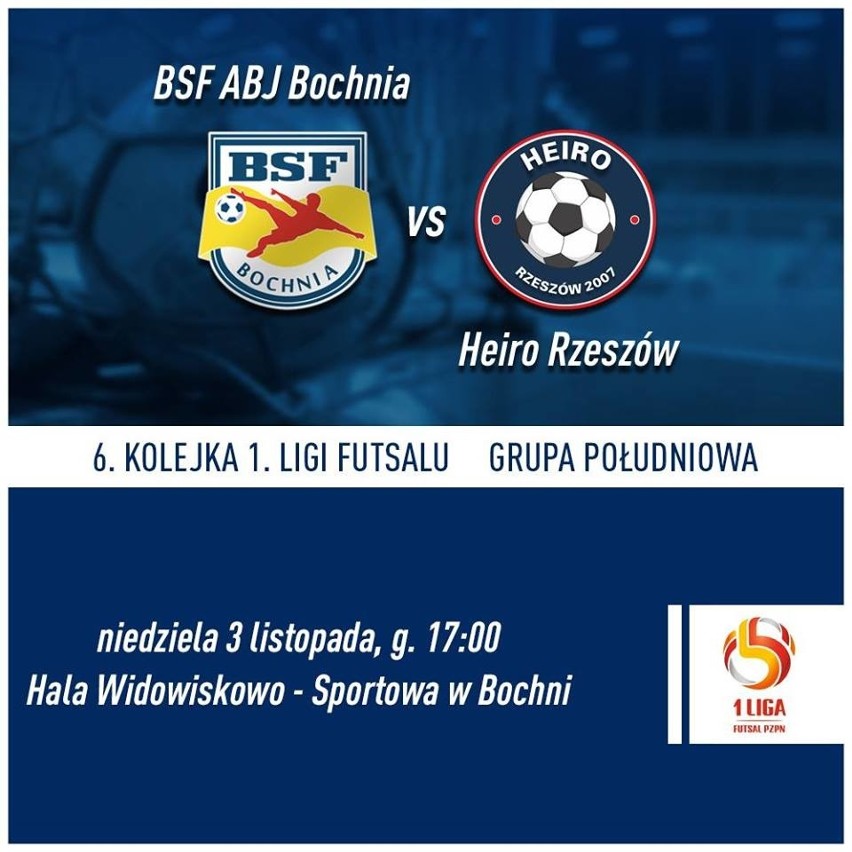 1 liga: BSF Bochnia – Heiro Rzeszów (n. 17)....