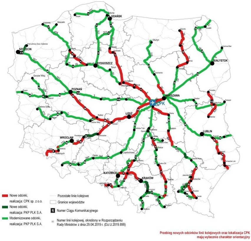 Nowe linie kolejowe w Podlaskiem. Do Centralnego Portu Komunikacyjnego pojedziemy pociągami z prędkością nawet do 250 km/h