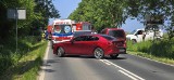Wypadek w Strzeżenicach koło Koszalina. Osobówka zderzyła się z motocyklem