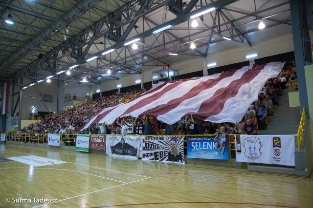 Spotkanie Spójni Stargard i Trefla Sopot w hali Ośrodka Sportu i Rekreacji w Stargardzie.