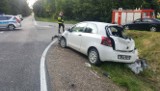 Wypadek na DK 63 w miejscowości Korzeniste. Zderzenie trzech samochodów. Cztery osoby poszkodowane [ZDJĘCIA]