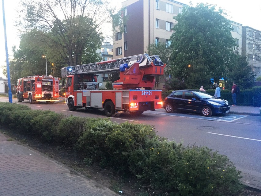 Pożar w bloku przy ul. Psarskiego, 9.05.2020