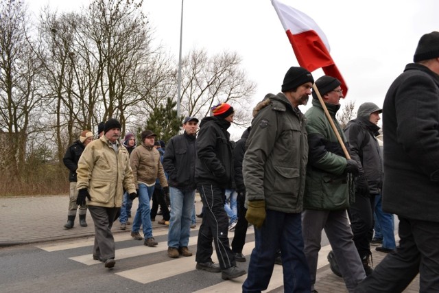 Protest rolników w Silnie, 16 lutego 2015 r.