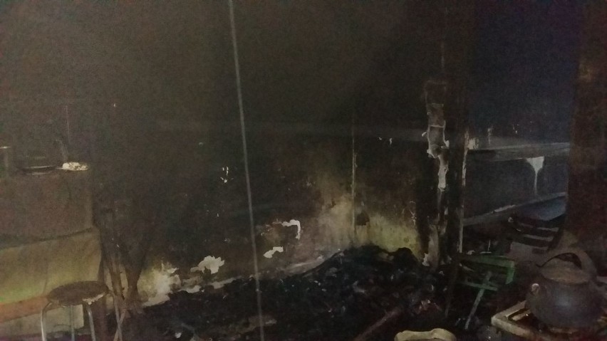 Śmierć w pożarze domu w Stąporkowie 