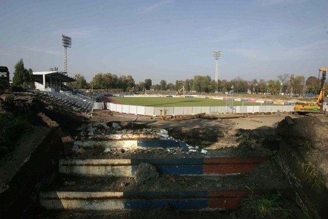 Od dłuższego czasu trwa przebudowa stadionu w Zabrzu