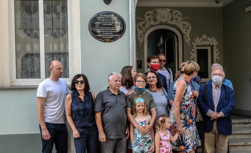 14.08.2020, Gdańsk Wrzeszcz, odsłonięcie pamiątkowej tablicy...