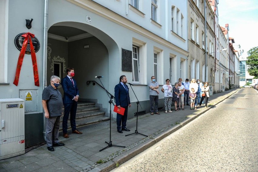 14.08.2020, Gdańsk Wrzeszcz, odsłonięcie pamiątkowej tablicy...